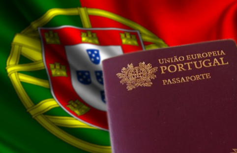 bandeira e passaporte